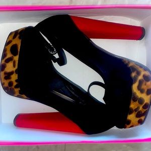 Multicolored Platform Heels